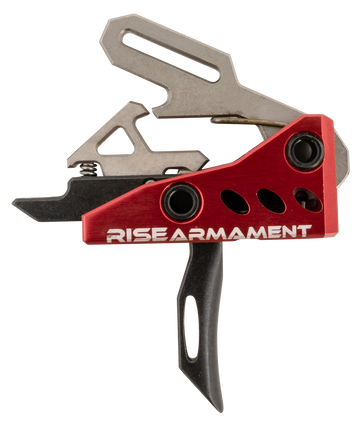 Rise Armament RA-535 Advanced Performance 3.50 lbs Single-Stage Straight Trigger - Red/Black