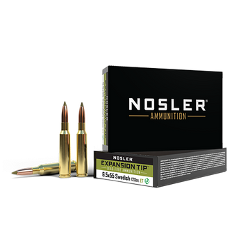 Nosler E-Tip Lead-Free 6.5x55 Swedish 120gr Expansion Tip 20-Rd/Box - Box or Case
