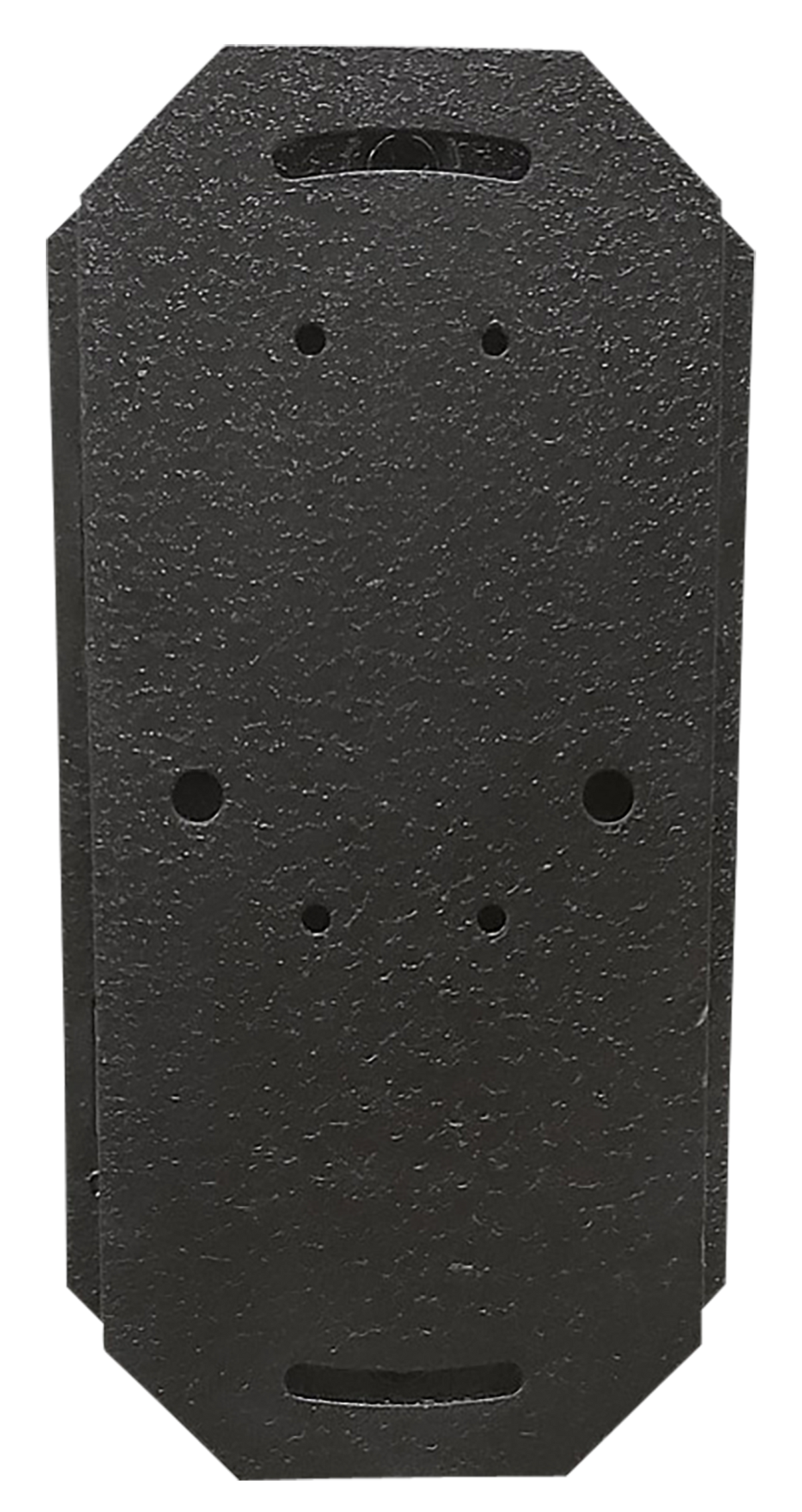 Skull Hooker Large Shoulder Flush Mount Black Steel