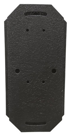 Skull Hooker Large Shoulder Flush Mount Black Steel