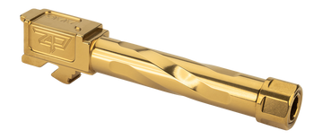 Zaffiri Precision Threaded Barrel 9mm 4.5" Gold TiN - Fits Glock 19 Gen 3-5