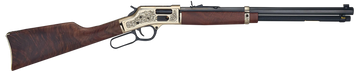 Henry H006GMD Big Boy Side Gate Deluxe 357 Mag/38 Special 20" 10+1 Lever-Action Rifle - Engraved Brass Receiver