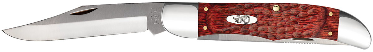 Case Hunter 00189 4.10" Folding Clip/Skinner Tru-Sharp SS Jigged Rosewood Handle
