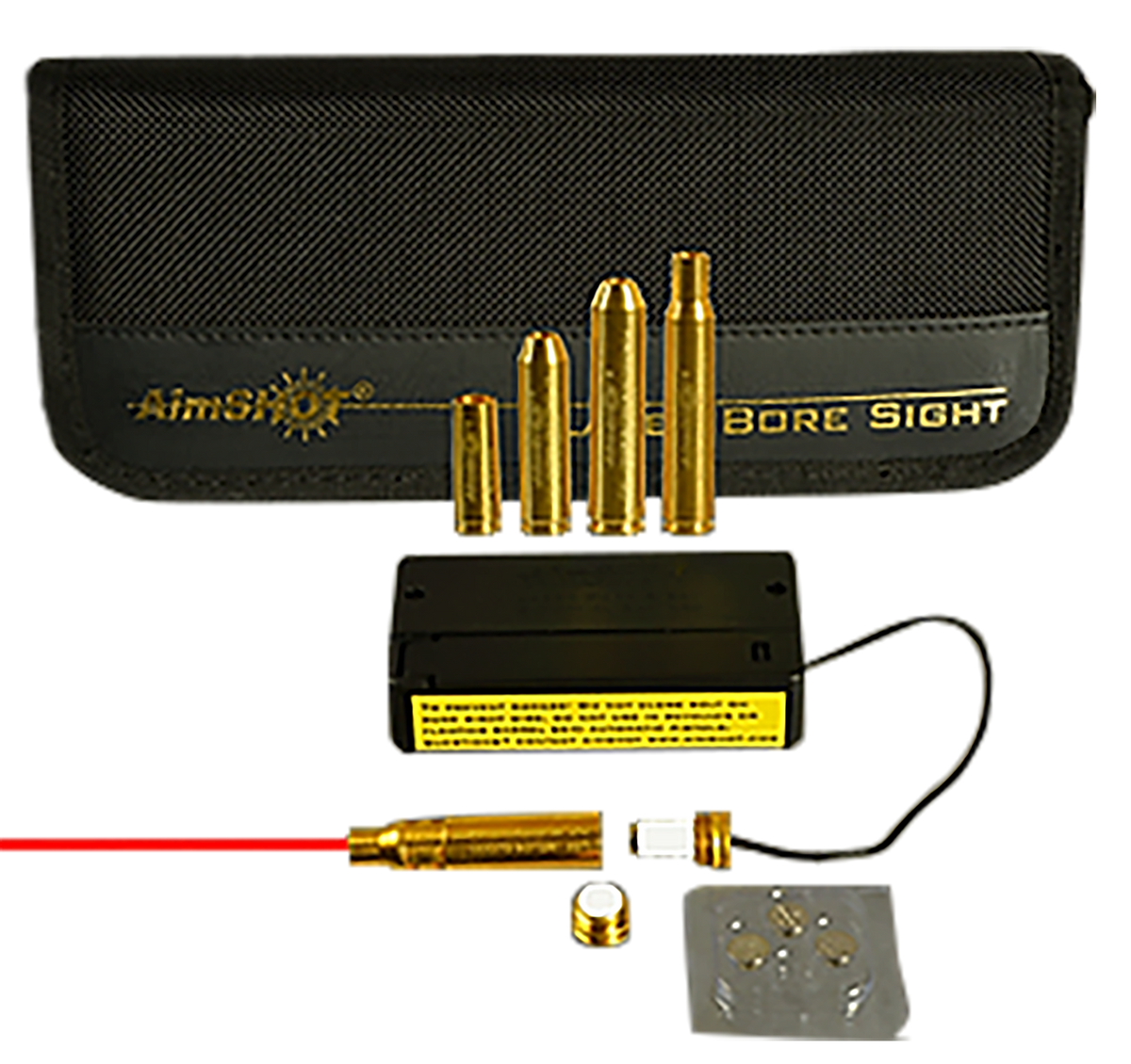 AimShot MBSKIT3 Modular Rifle Boresighter Kit 243 Win/308 Win/7.62x54mm Chamber Brass