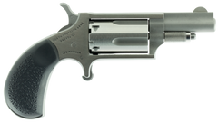 NAA 22MGRC Mini-Revolver 22 WMR 1.63" 5-Shot SAO - Stainless Steel, Black Rubber Grip