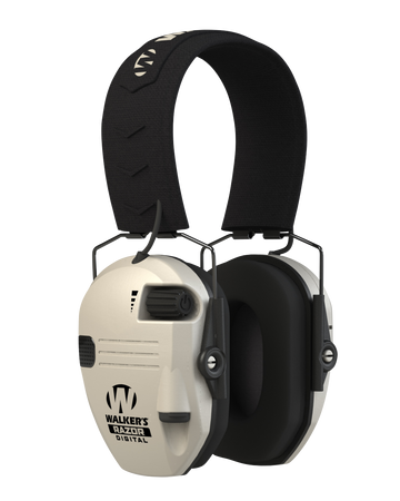 Walkers Game Ear Razor PRO Digital Electronic Muff 23 dB Over the Head Bone/Black Polymer