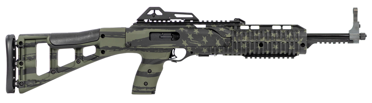 Hi-Point 995TS Carbine 9mm Luger 16.5" 10+1 Semi-Auto Rifle - OD Green American Flag