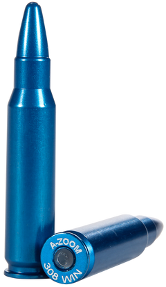 A-Zoom 12328 Rifle Blue Snap Caps .308 Win/7.62 NATO 10-Pack Dummy Rounds