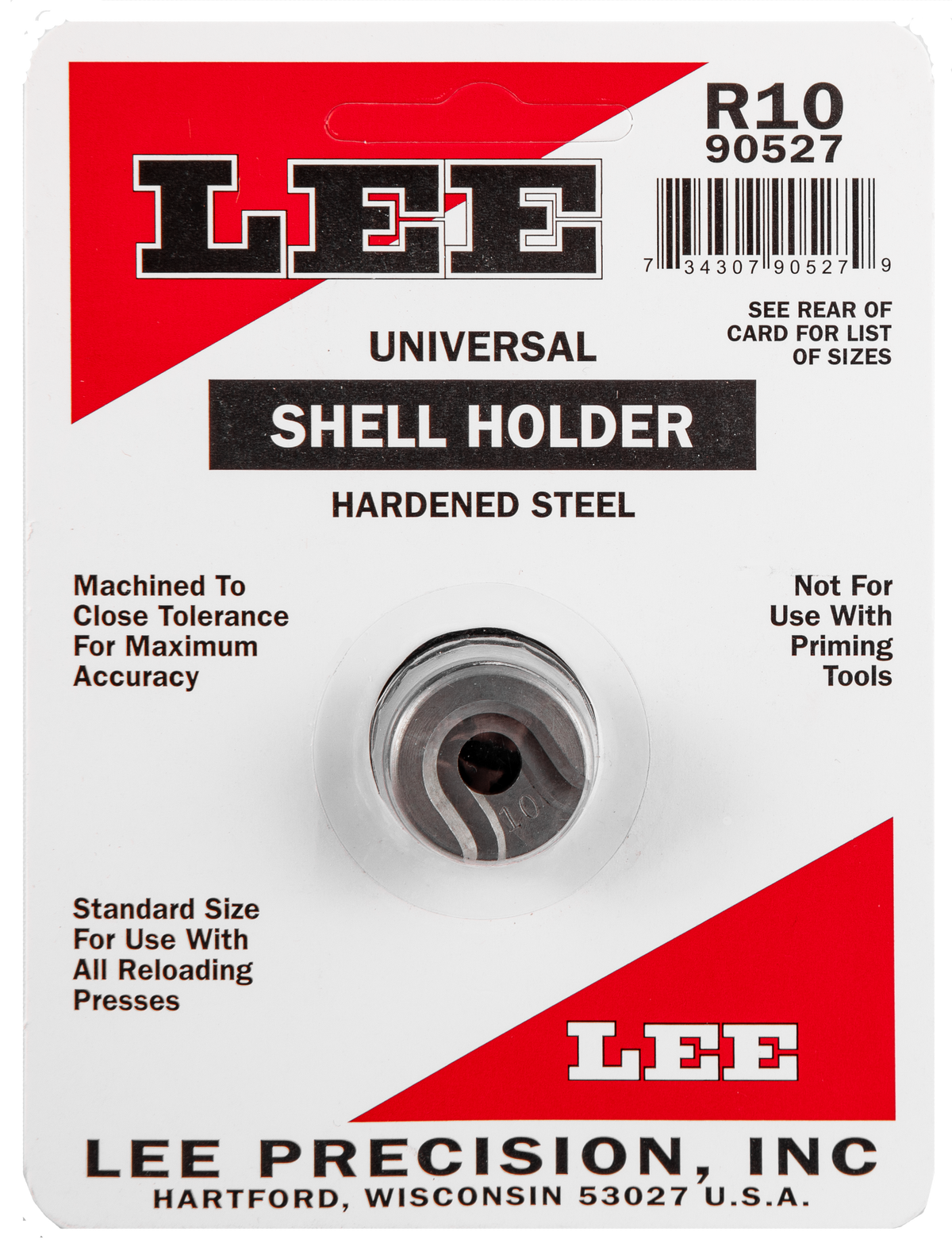 Lee Precision 90527 Shell Holder #10R - 220 Swift / 6.5 Japanese / 7x64 Brenneke