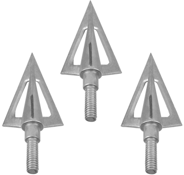Allen Ion Fixed Blade Broadhead 100gr 1" Cut Gray 3-Pack