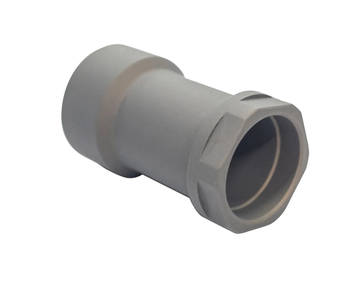 Q LLC Honey Badger Barrel Nut - 7075-T6 Aluminum Clear Anodized