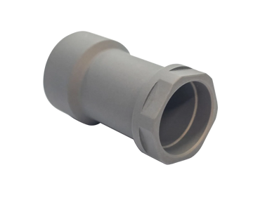 Q LLC Honey Badger Barrel Nut - 7075-T6 Aluminum Clear Anodized