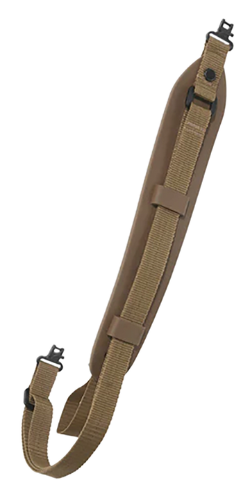 Outdoor Connection Super Grip Sling 2" x 48-60" Coyote Tan Nylon Padded w/ 1" Talon Swivels for Rifle
