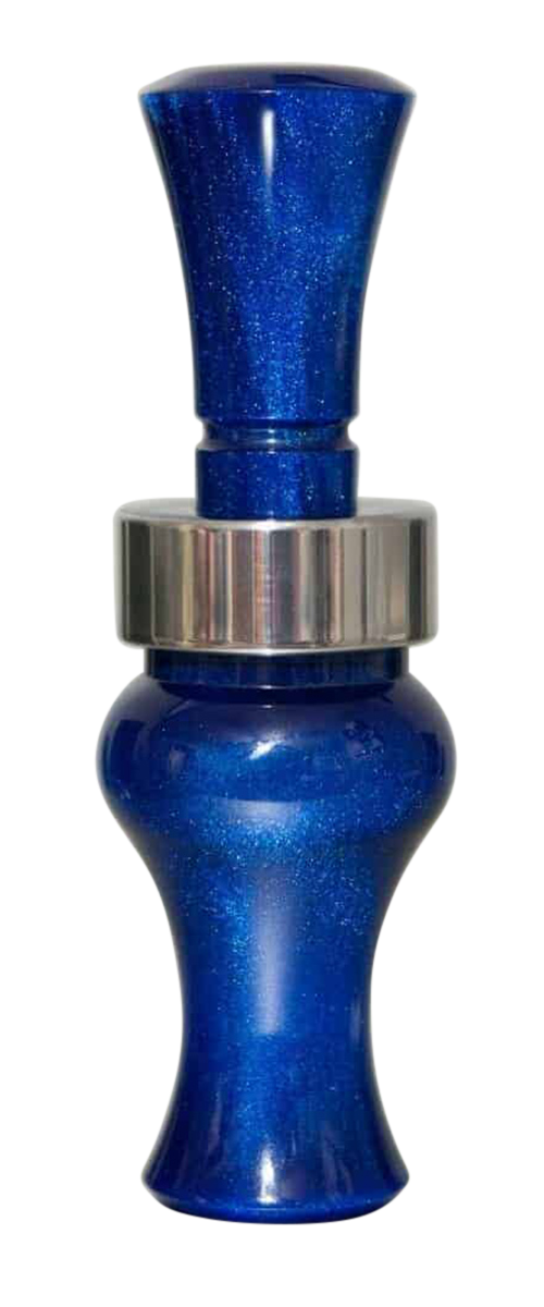 Echo Calls Meat Hanger Double Reed Mallard Duck Call - Blue Pearl Acrylic