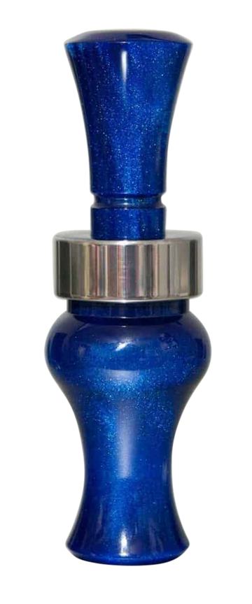Echo Calls Meat Hanger Double Reed Mallard Duck Call - Blue Pearl Acrylic