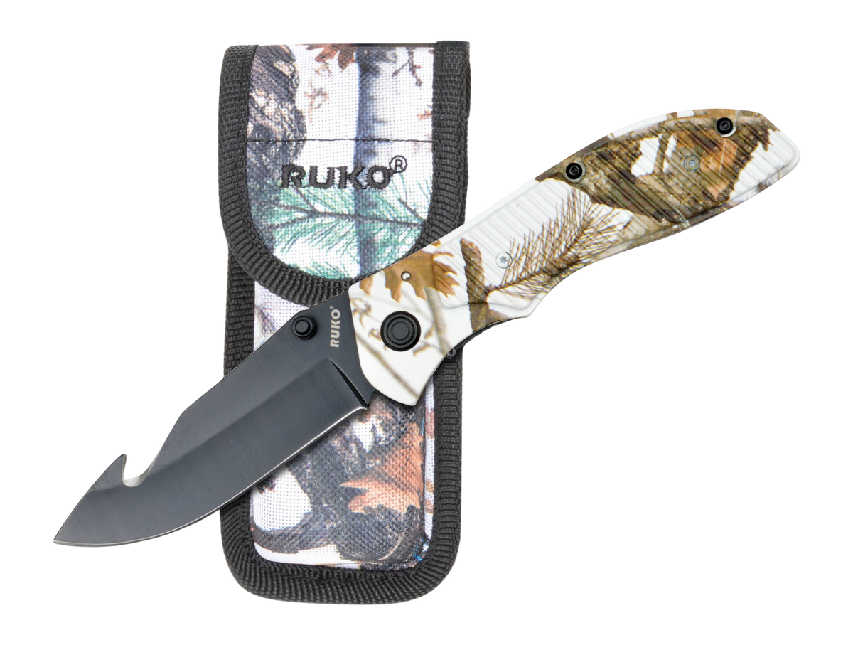 Ruko 106 Series Tundra 3.5" 440A Gut Hook Folding Knife