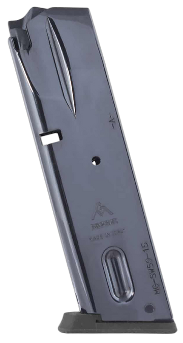 Mec-Gar S&W 5900/915/910/659 9mm Luger 15rd Black Nickel Magazine