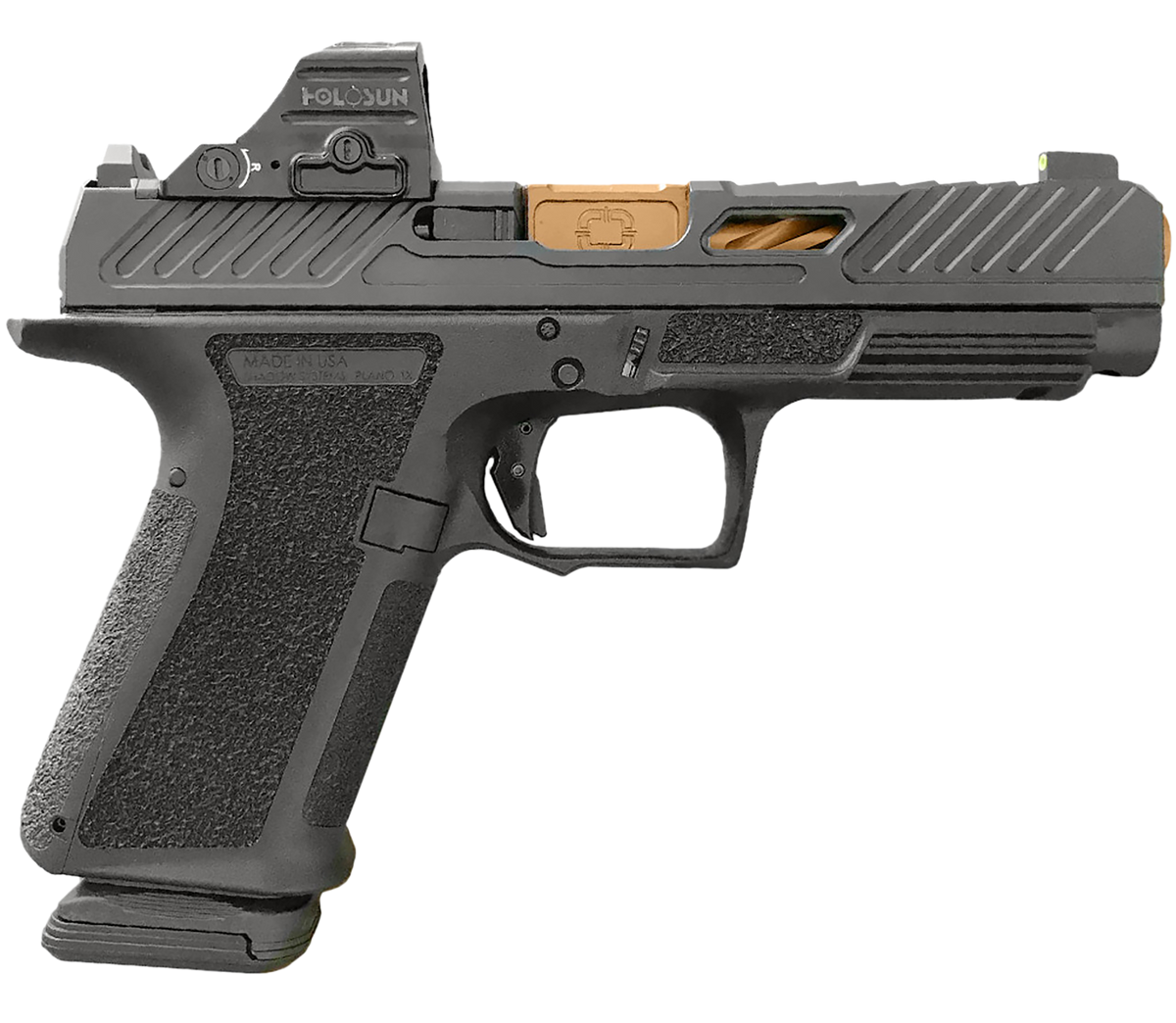 Shadow Systems MR920 Elite 9mm Luger 4.5" 15+1 Semi-Auto Pistol - Black/Bronze w/Holosun 507C