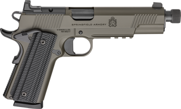 Springfield Armory 1911 Operator AOS .45 ACP 5.75" 8+1 Semi-Auto Pistol - OD Green Cerakote - Threaded