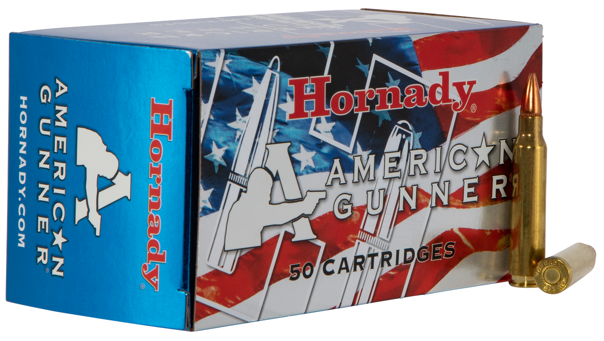 Hornady American Gunner 7.62x39mm 123gr Hollow Point Match 50/10 - Box or Case