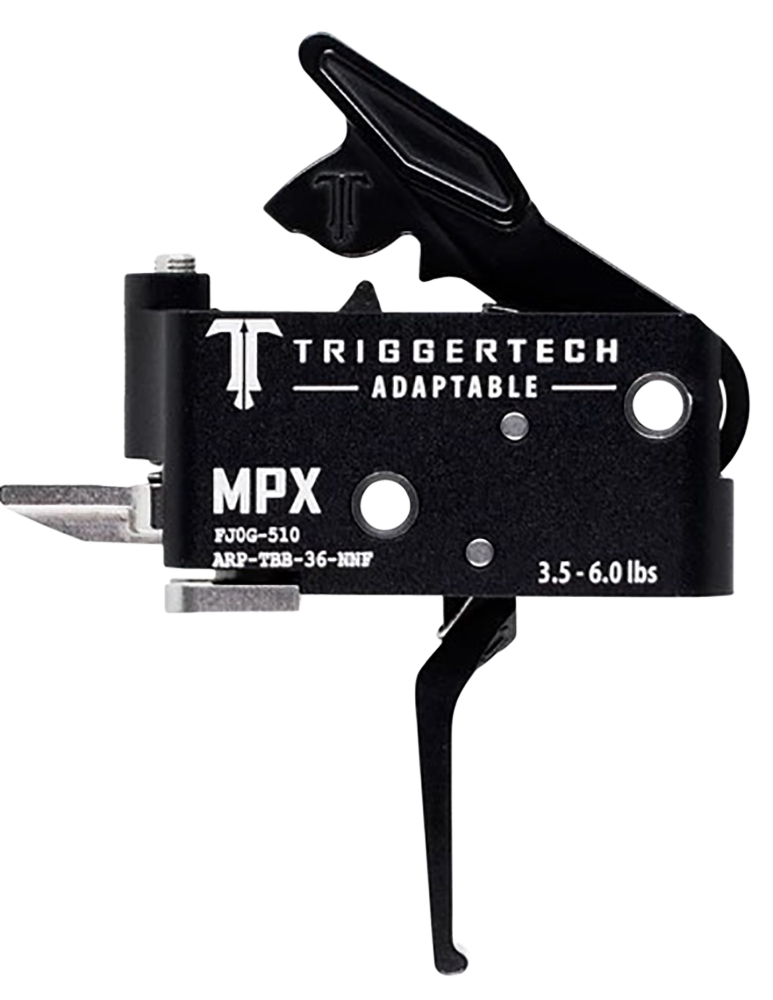 TriggerTech Adaptable Sig MPX 3.5-6 lb Two-Stage Flat Trigger - Black PVD
