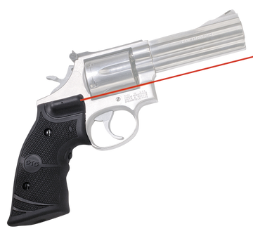 Crimson Trace LG-308 Lasergrips S&W K & L Frame Round Butt Red Laser Black Polymer