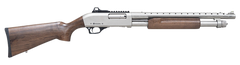 Citadel Mariner 20 Gauge 3" 4+1 18.5" Pump-Action Shotgun - Nickel / Walnut