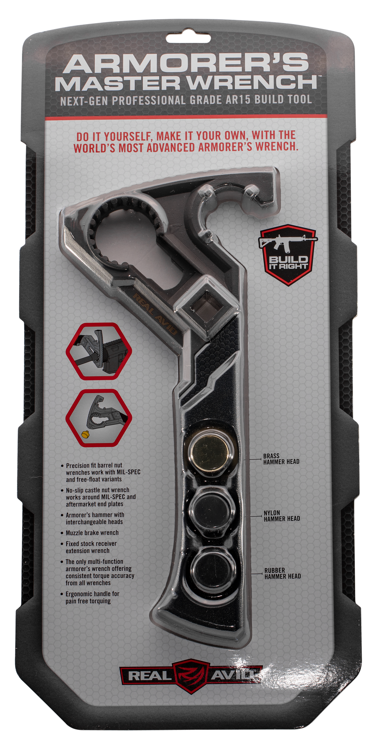 Real Avid Armorer's Master Wrench AR-15 Stainless Steel Multi-Tool