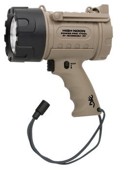 Browning High Noon Power Pro 1700 Lumen USB/12V Rechargeable LED Spotlight - Tan