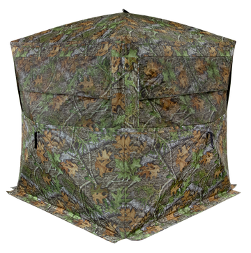 Walkers Game Ear Muddy Hot Box Insulated Ground Blind 3-Person - Mossy Oak BottomLand