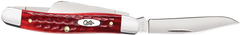 Case Medium Stockman 3-Blade 2.57"/1.88"/1.71" Folding Knife - Pocket Worn Old Red Bone