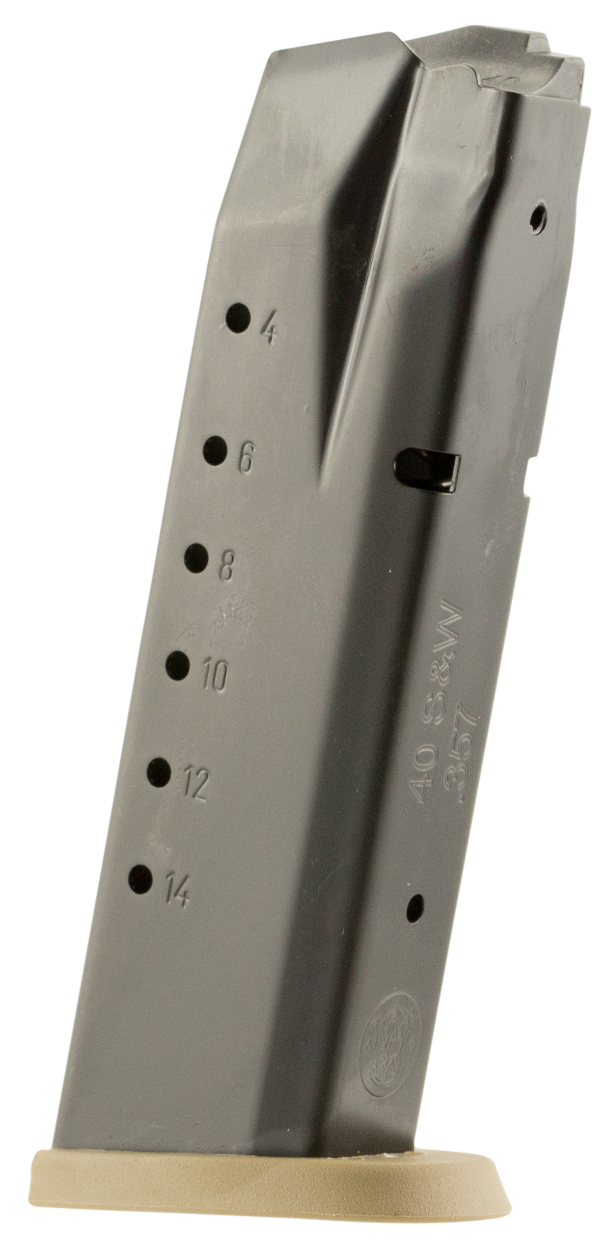 Smith & Wesson M&P .40 S&W 15-Rd Blued Steel Magazine w/ FDE Floor Plate