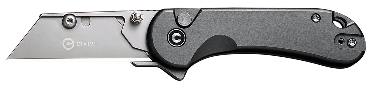 Civivi Knives Elementum Utility 2.26" Folding Plain Edge 6Cr13 SS Gray Aluminum