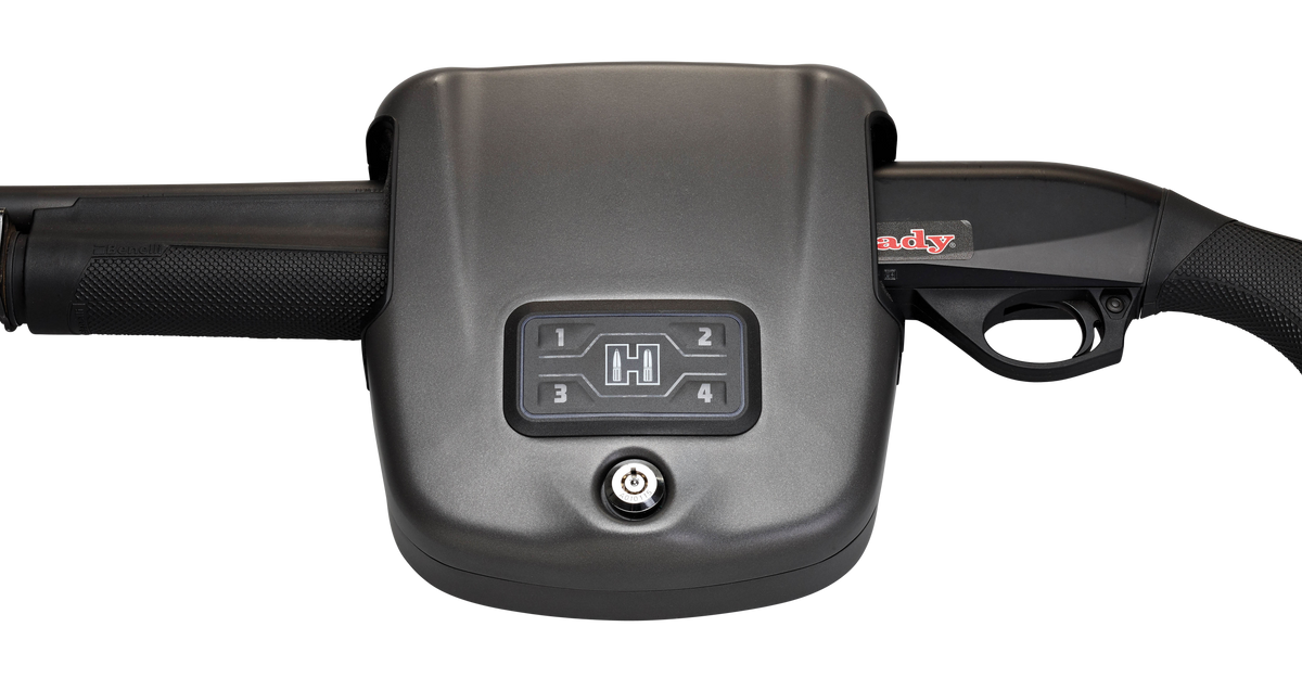 Hornady Rapid Safe Shotgun Wall Lock RFID/Keypad/Key Black Steel