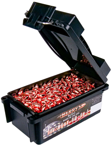 Berry's Superior Plated 380 ACP 100gr Hollow Base Round Nose Reloading Bullets - 500/Box