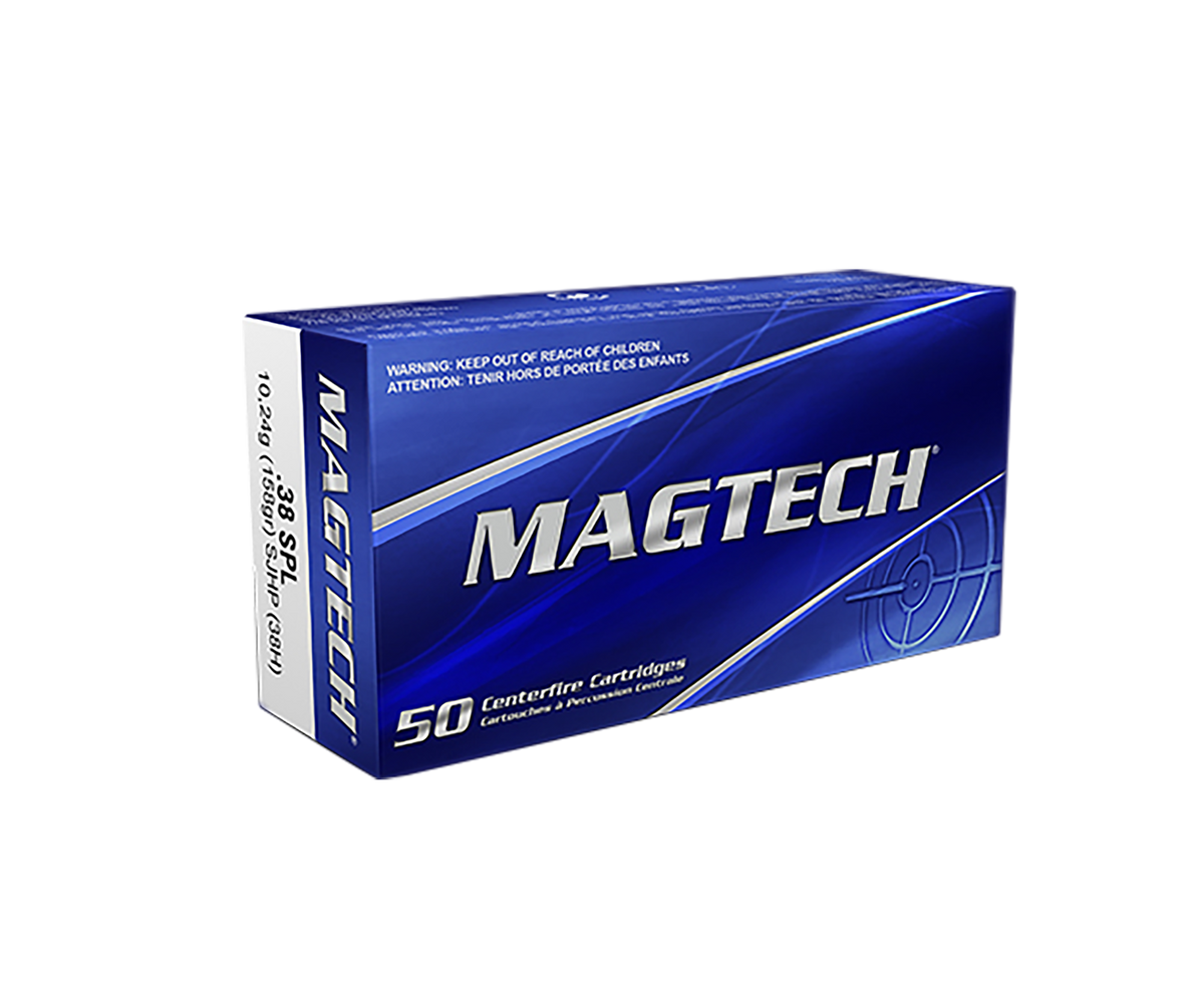 Magtech 38H Range/Training 38 Special +P 158gr Semi Jacketed Hollow Point - Box or Case