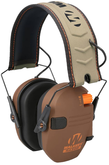 Walkers Game Ear Razor Slim Electronic Muff 23 dB Over the Head - Wetlands Camo