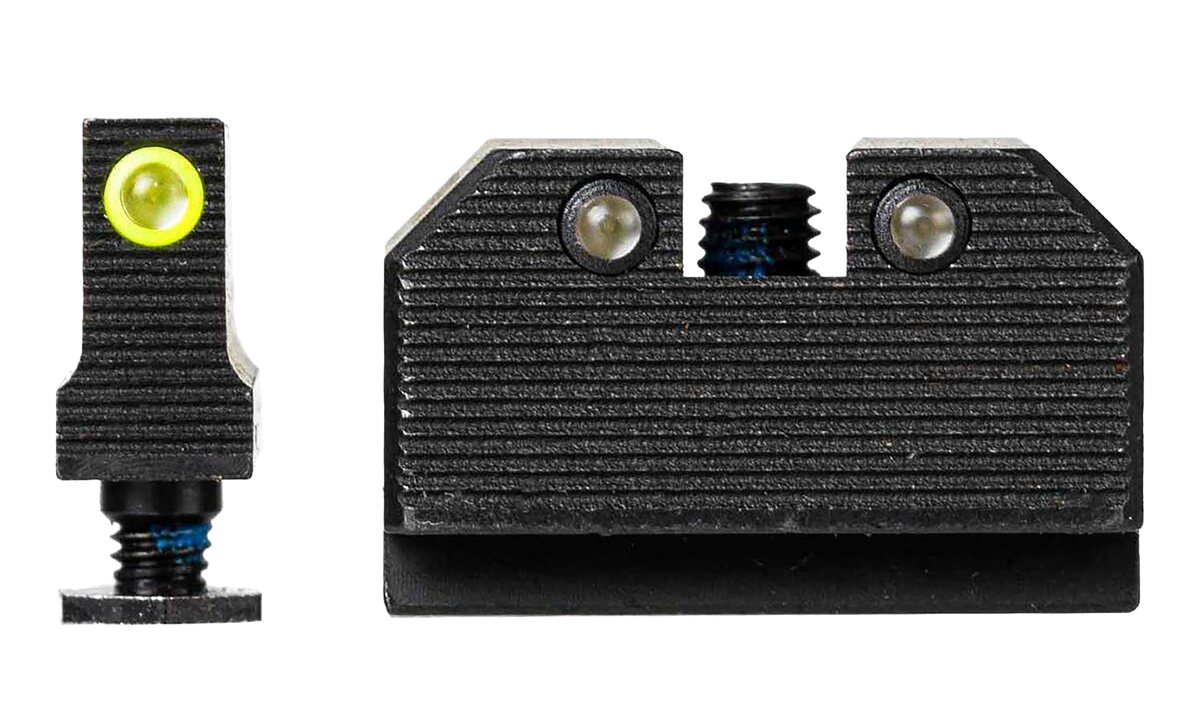 Tapco TAP22039 Tritium Sight Black Frame Fits Glock MOS - Optic Ready Height