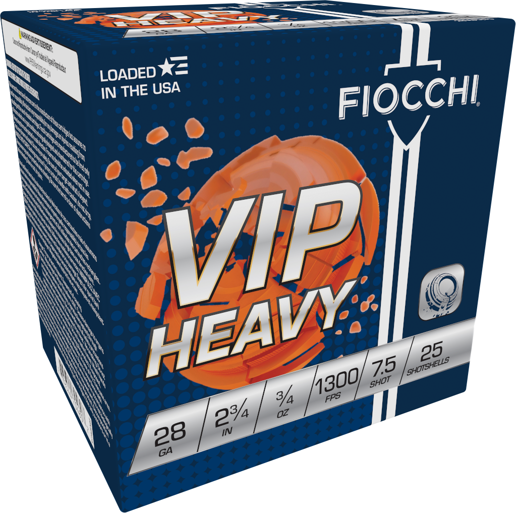 Fiocchi Exacta Target VIP Heavy 28 Gauge 2.75" 3/4 oz 7.5 Shot 25 Bx/10 Cs - Box or Case