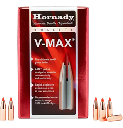 Hornady V-Max 17 Caliber .172 25 gr Polymer Tip Rifle Bullets - 100/Box