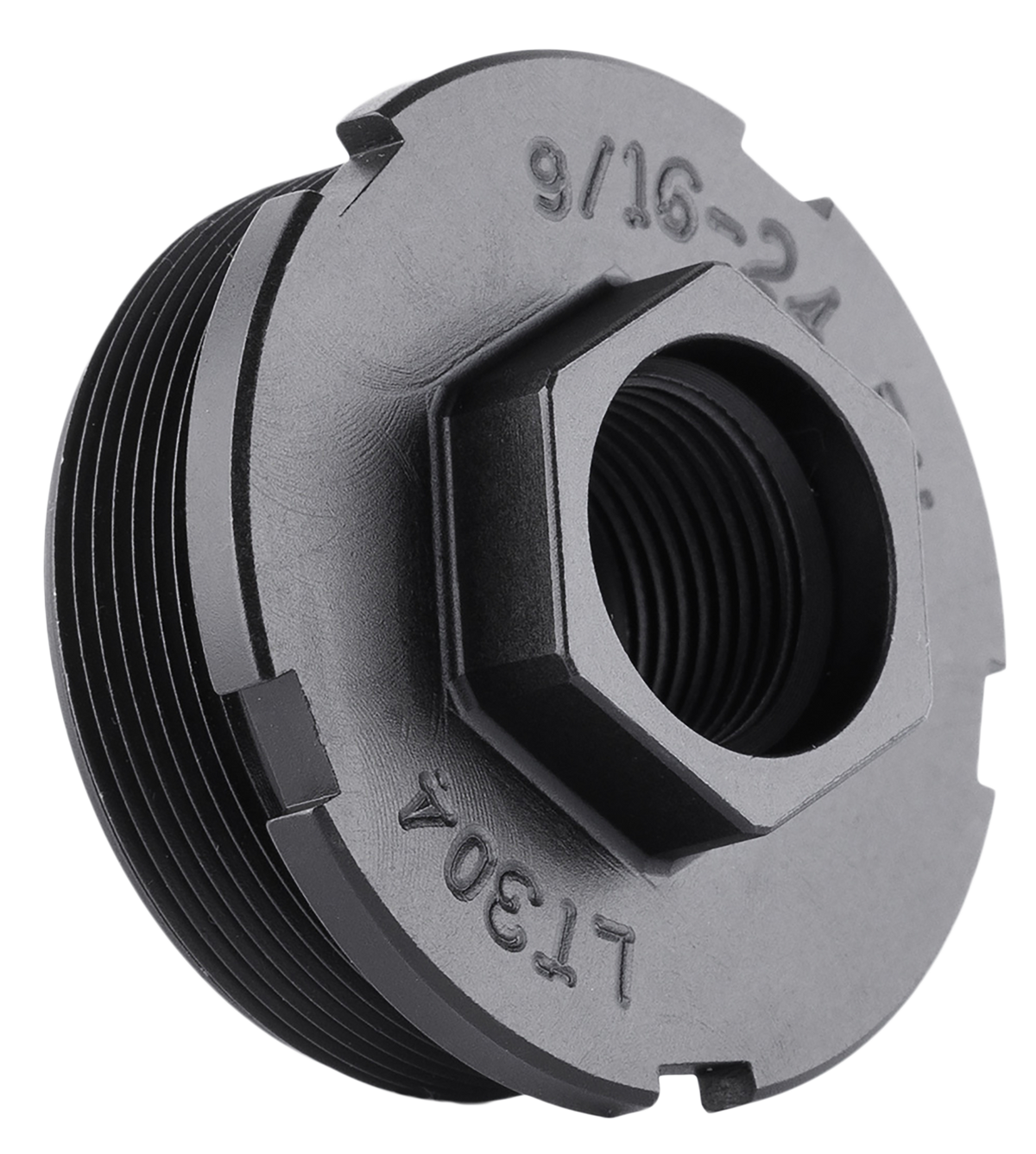 Dead Air LT301 HUB Direct Thread Mount 1/2x28 4140 HT Alloy Steel Black