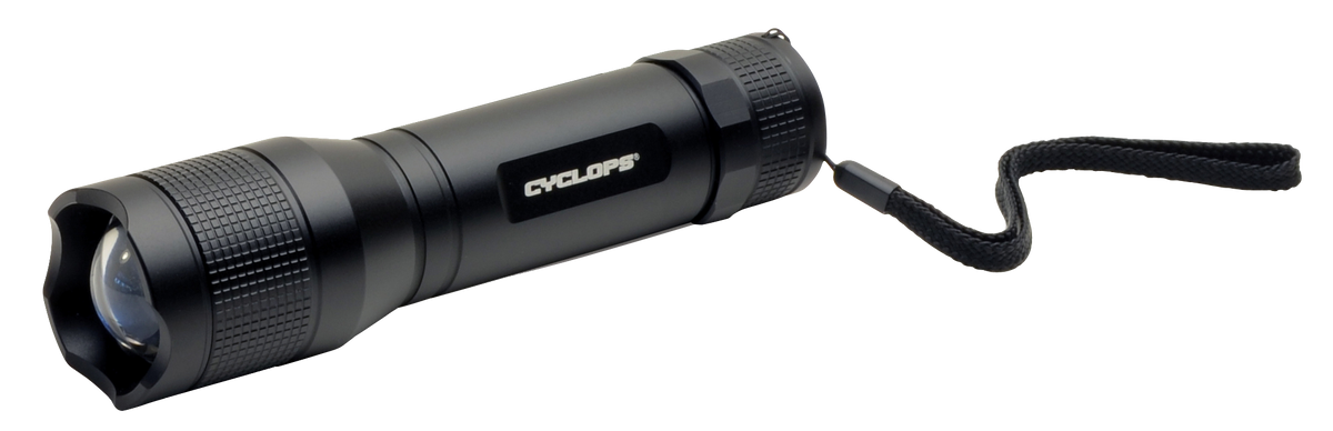 Cyclops TF-800 Tactical 800 Lumen Cree LED IPX7 Black Anodized Flashlight