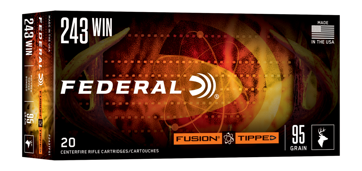 Federal Fusion 243 Winchester 95gr Fusion Soft Point 20 Rd - Box or Case