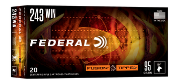 Federal Fusion 243 Winchester 95gr Fusion Soft Point 20 Rd - Box or Case