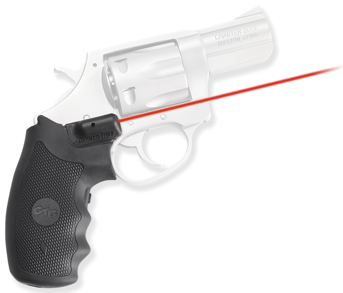Crimson Trace LG-325 Lasergrips Red Laser Sight for Charter Arms Revolvers Black Polymer