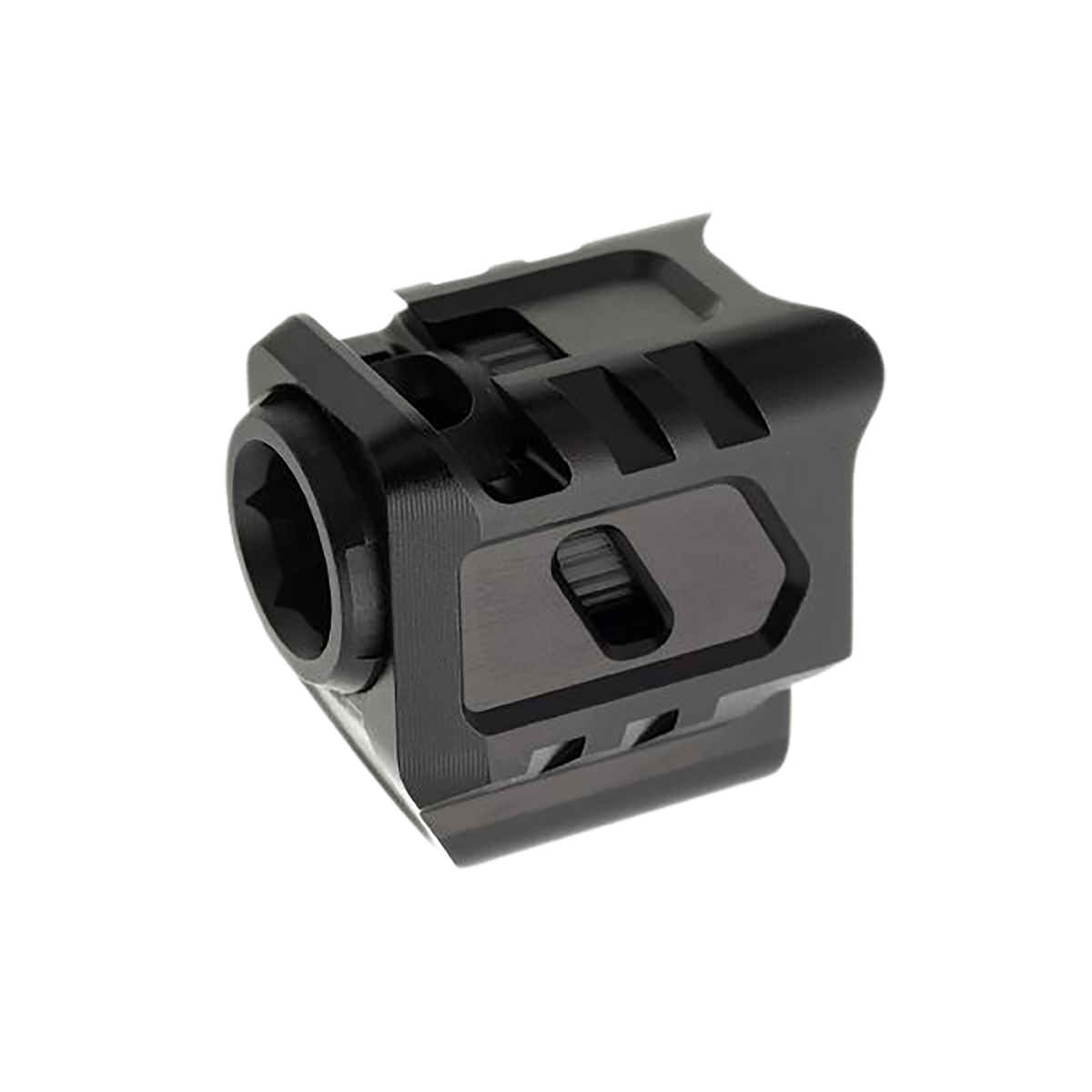 Tyrant CNC Glock 43/43X Compensator 9mm Luger Black Aluminum