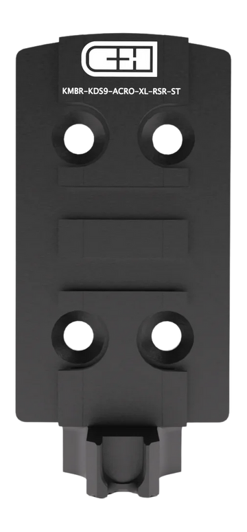 C&H Precision KMBR-KDS9-ACRO-XL Optic Mount Plate for Kimber KDS9c - Built-In Rear Sight - Steel