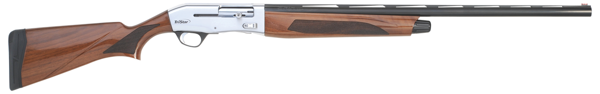 TriStar Viper G2 Pro 12 Gauge 28" 3" 5+1 Semi-Auto Shotgun - Silver Receiver, Turkish Walnut