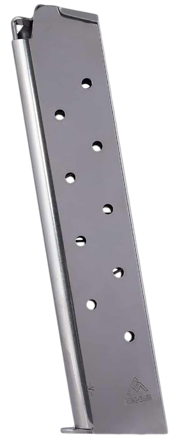 Mec-Gar Colt Government 45 ACP 11-Rd Nickel Carbon Steel Pistol Magazine