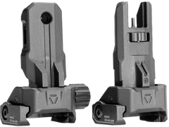 Strike Industries SPBUS Polymer Backup Sights Black Folding for AR-15